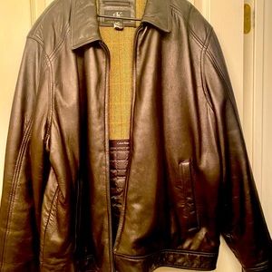 Men’s lamb skin leather jacket